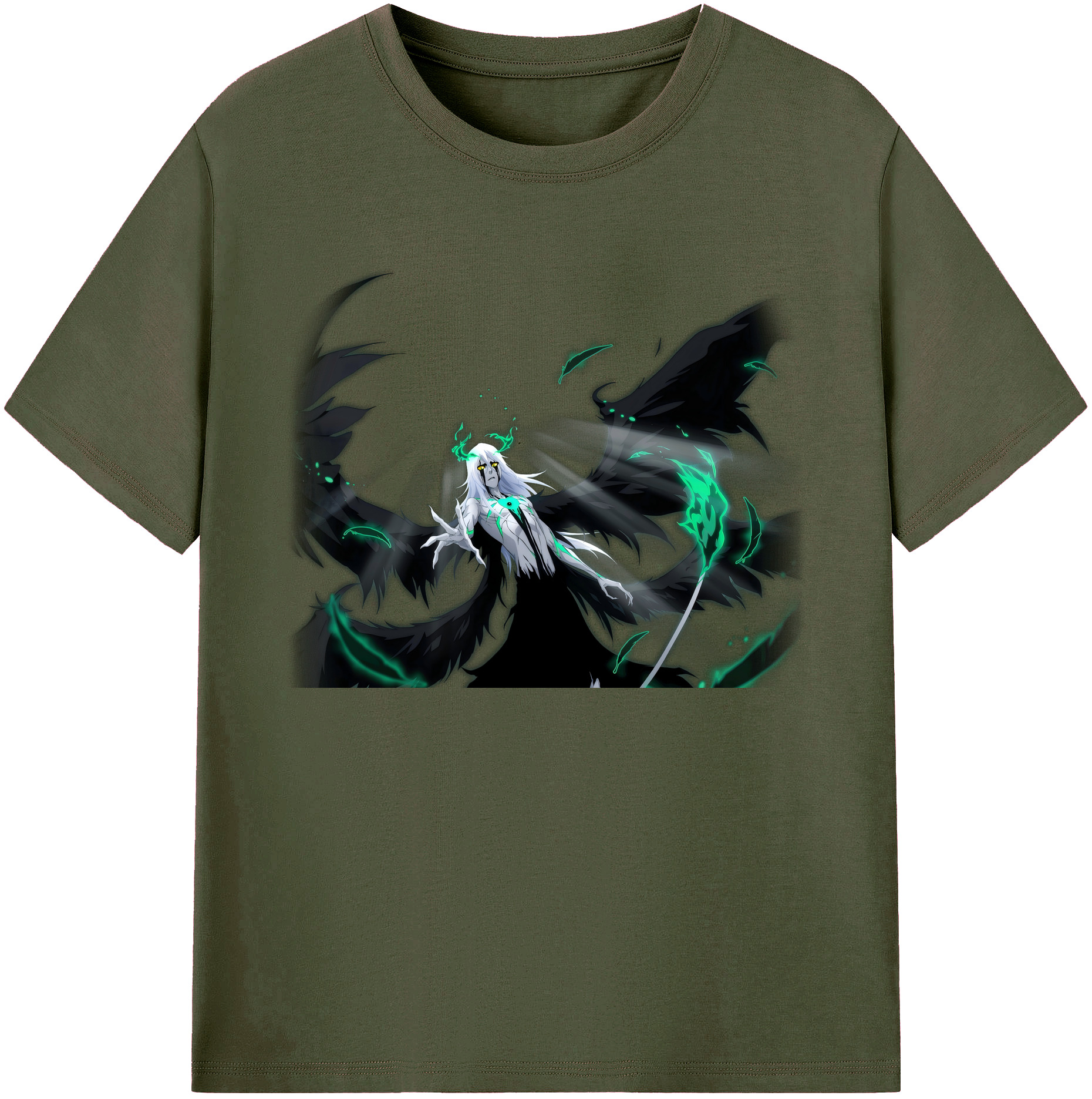 （画像用） ブリーチ ウルキオラ·シファー BLEACH Ulquiorra cifer 綿100％ メンズ半袖Tシャツ｜肌触りやわらか＆通気性